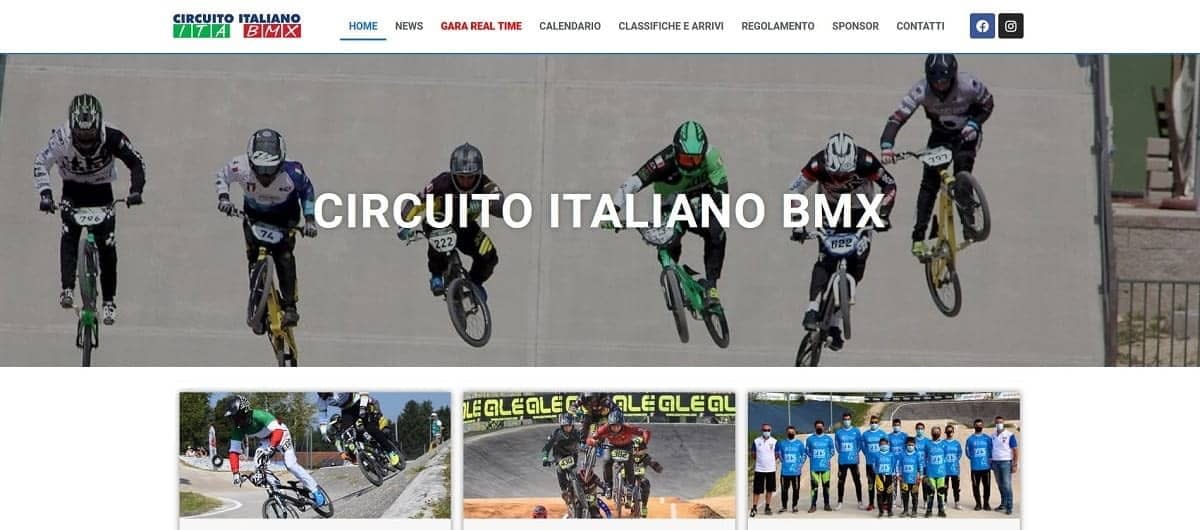 Circuito Italiano Bmx Realizzazione sito web per gare di bmx by Idra Siti Web