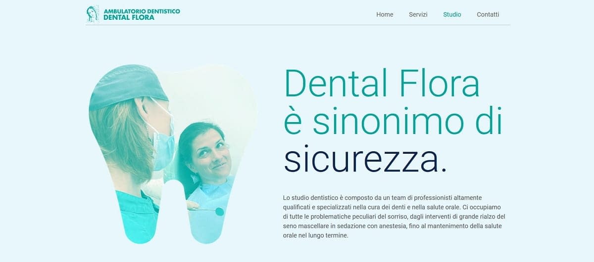 Dental Flora Realizzazione sito web per dentista by Idra Siti Web