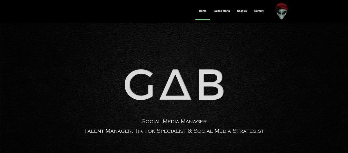 Gab Realizzazione sito web per social media manager by Idra Siti Web