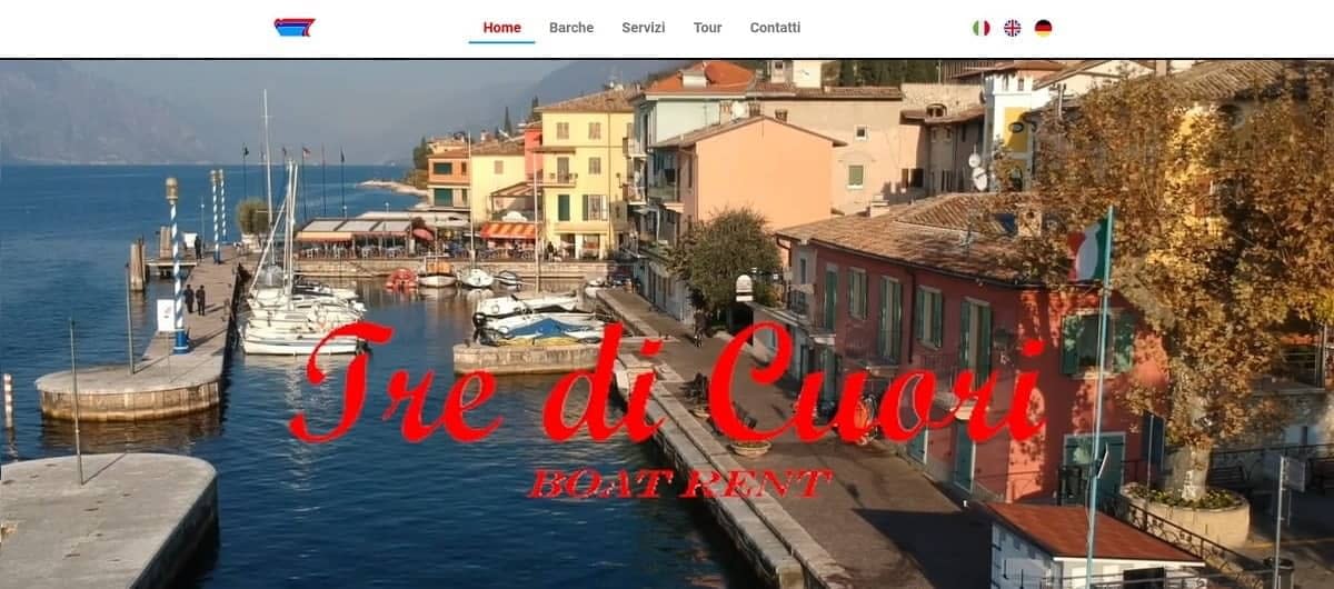 3 di cuori Realizzazione sito web per noleggio barche by Idra Siti Web