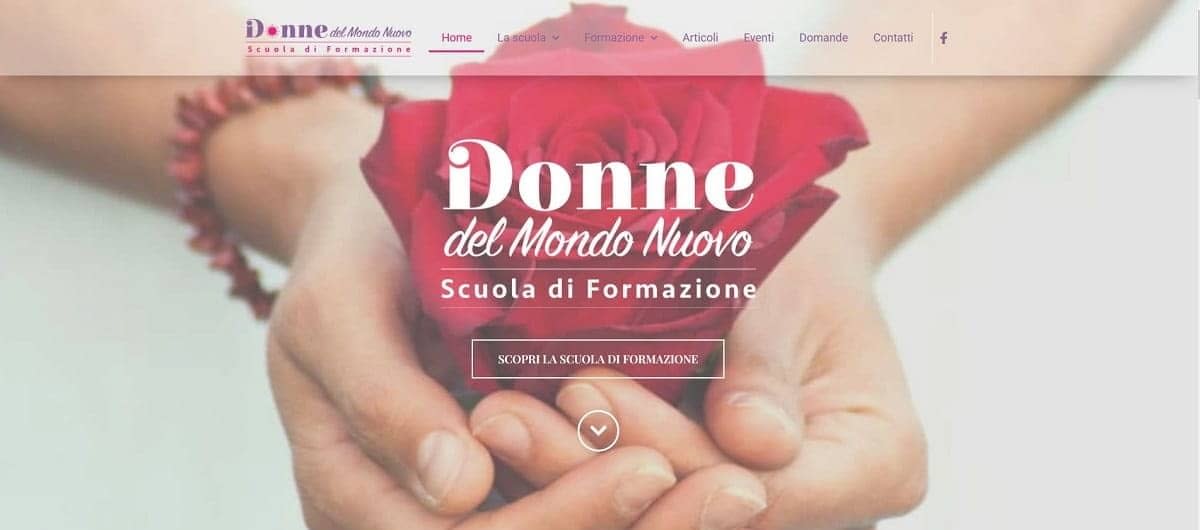 Donne Mondo Nuovo Realizzazione sito web per scuola di formazione by Idra Siti Web